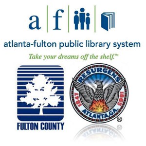 Atlanta Fulton Library logos