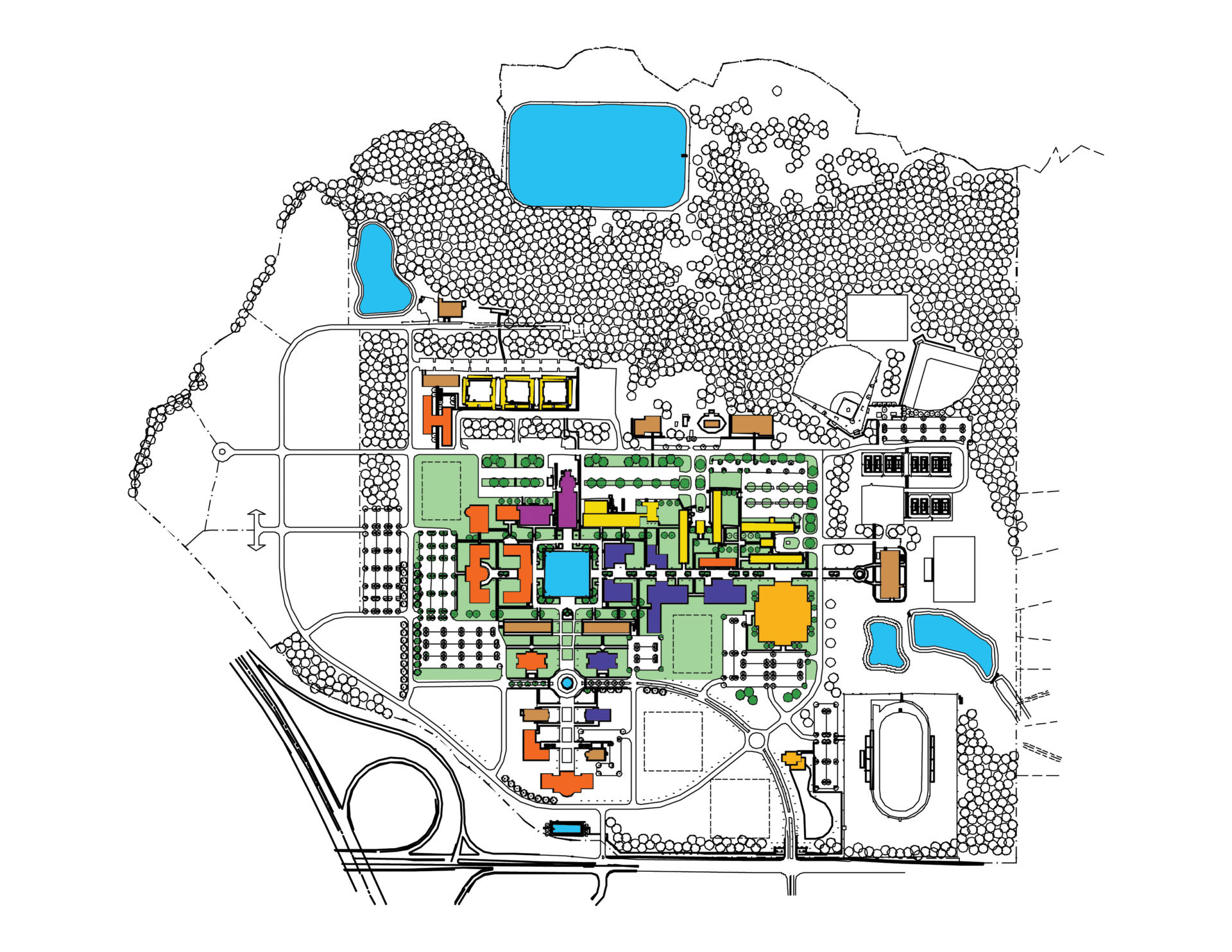 Charleston Southern University Campus Map Master Plan | Charleston Southern University - Craig Gaulden Davis  Architecture