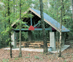 Devil's Fork State Park, South Carolina Department of Parks, Recreation, and Tourism, Recreation Architecture