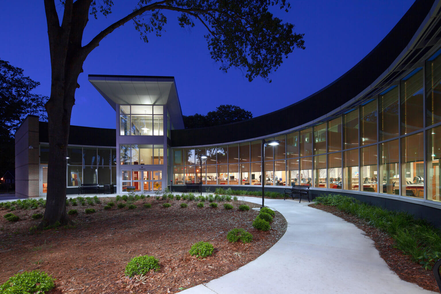 Forest park branch Library  Craig Gaulden Davis Architecture